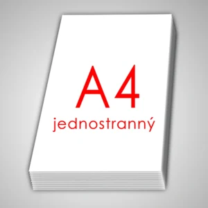 Leták A4 - jednostranný