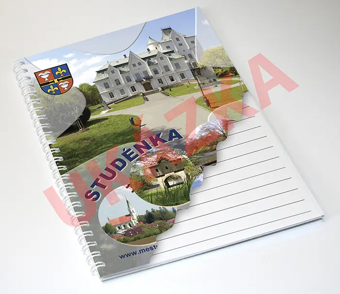 Blok v kroužkové vazbě s vlastní obálkou - 40 listů - Obrázek 3