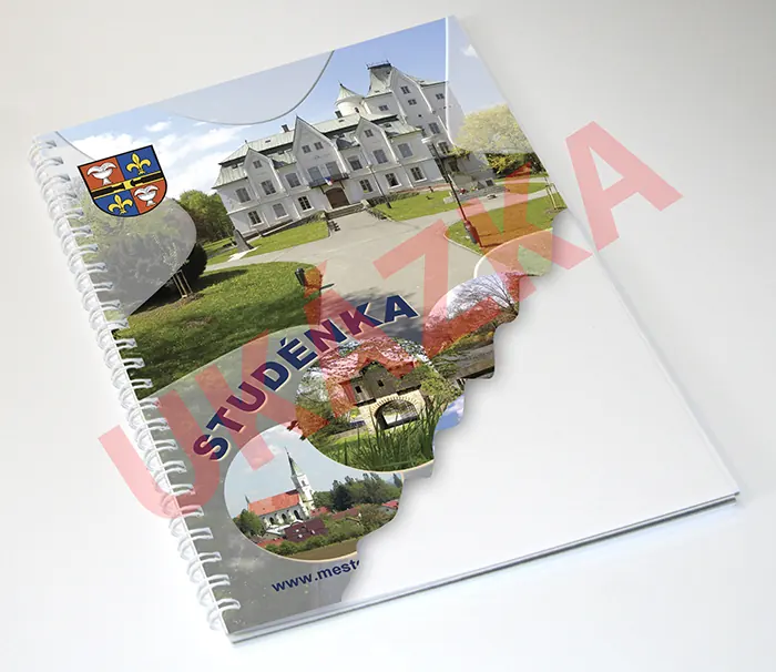 Blok v kroužkové vazbě s vlastní obálkou - 40 listů - Obrázek 4