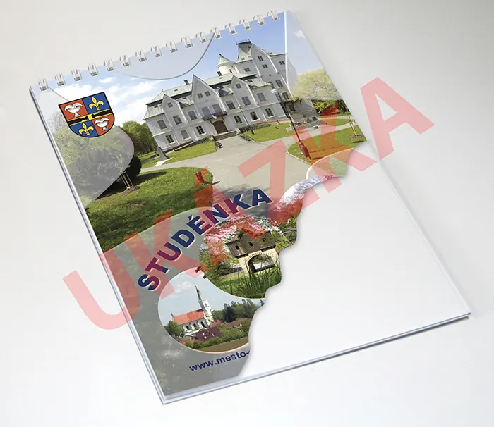 Blok v kroužkové vazbě na výšku s vlastní obálkou - 40 listů - Obrázek 4