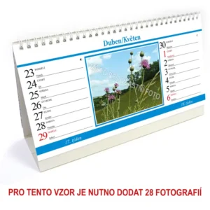Kalendář stolní 14denní typ 4