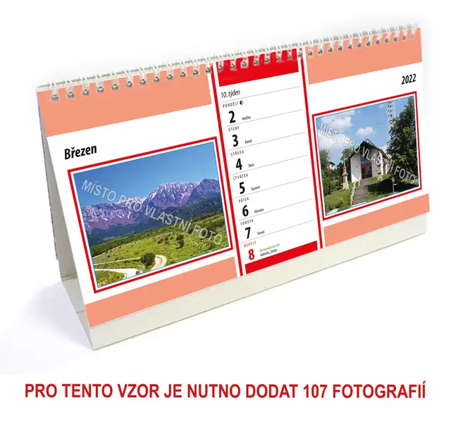 Kalendář stolní týdenní dlouhý typ 1 - Obrázek 9