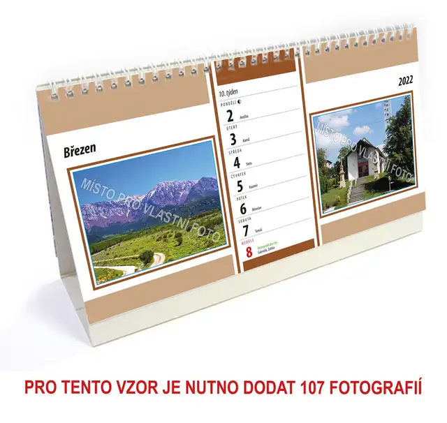 Kalendář stolní týdenní dlouhý typ 1 - Obrázek 6