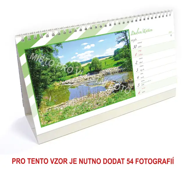 Kalendář stolní týdenní dlouhý typ 4 - Obrázek 3