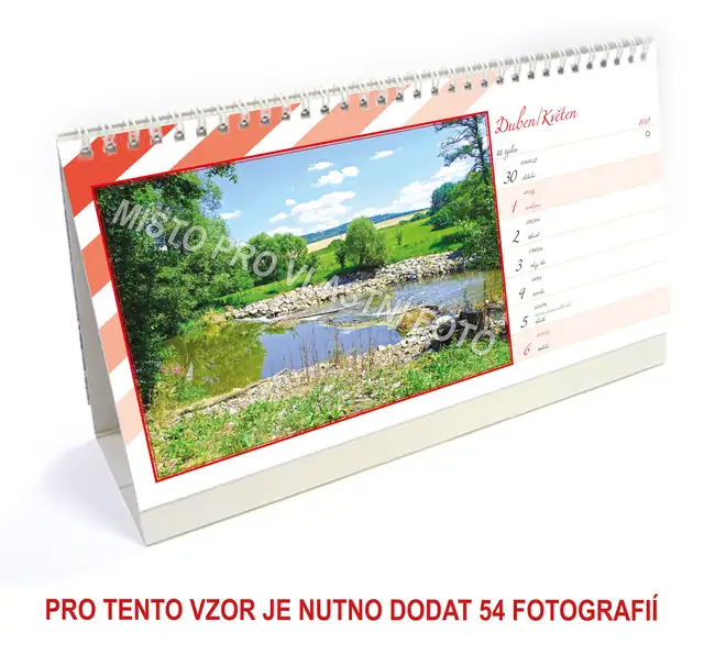 Kalendář stolní týdenní dlouhý typ 4 - Obrázek 4