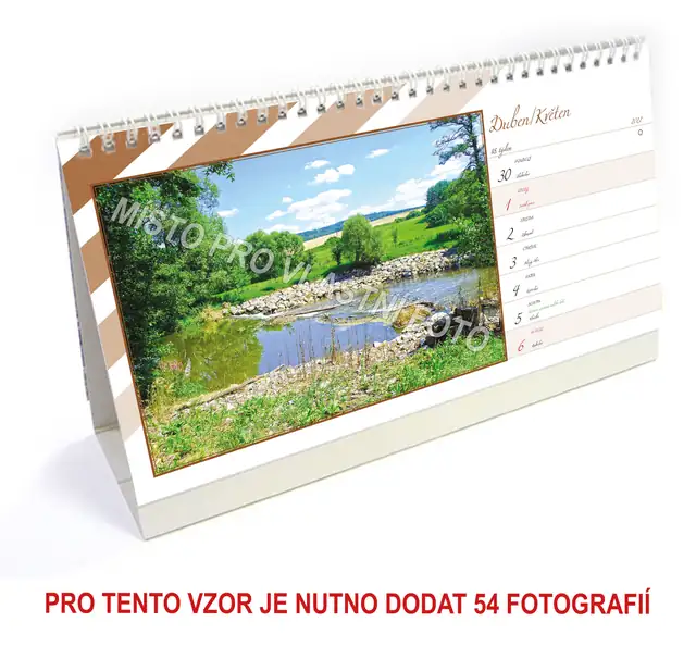 Kalendář stolní týdenní dlouhý typ 4 - Obrázek 6