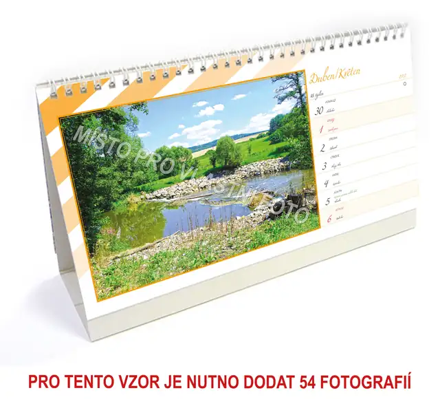 Kalendář stolní týdenní dlouhý typ 4