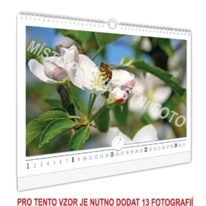 Kalendář nástěnný A4/A3 na šířku typ 1