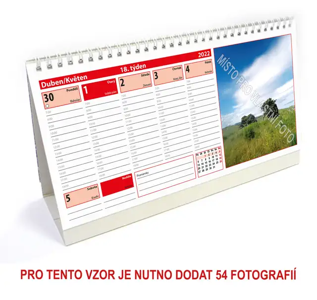 Kalendář stolní plánovací typ 1 - Obrázek 8