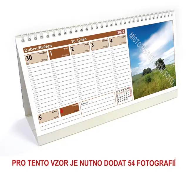 Kalendář stolní plánovací typ 1 - Obrázek 5