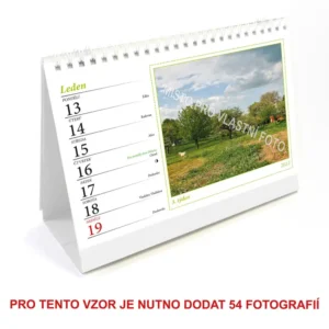 Kalendář stolní týdenní typ 2