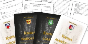 Knihy narození, Knihy úmrtí, Knihy manželství, Matriční knihy, Domovní knihy, Protokoly a dotazníky