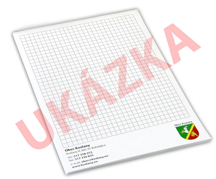 Trhací blok s vlastním logem - 40 listů - Obrázek 2