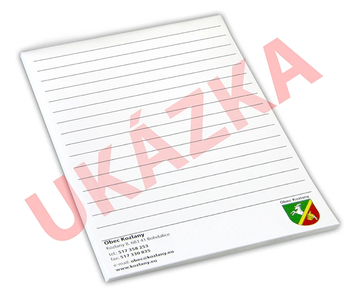 Trhací blok s vlastním logem - 40 listů - Obrázek 3