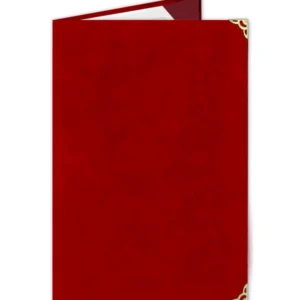 Luxusní semišová sloha - červená