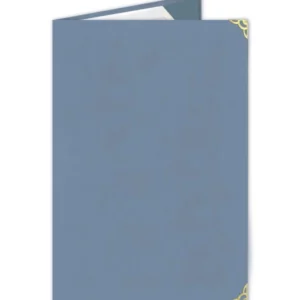 Luxusní semišová sloha - šedomodrá