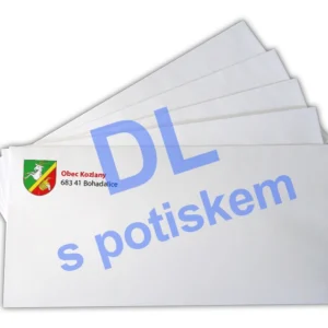 Obálka s vlastním potiskem DL podlouhlá