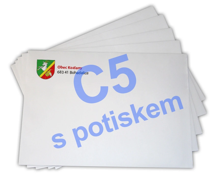 Obálka s vlastním potiskem C5