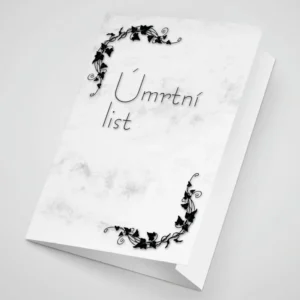 Obal na úmrtní list A5 - 1