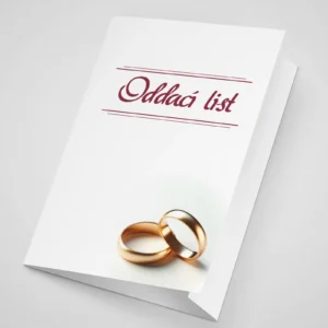 Obal na oddací list A5 - 4