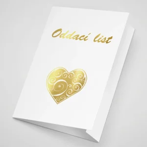 Obal na oddací list se zlatotiskem A5 - 3