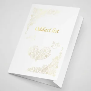 Obal na oddací list se zlatotiskem A5 - 4
