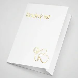 Obal na rodný list se zlatotiskem A5 - 1