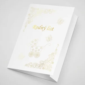 Obal na rodný list se zlatotiskem A5 - 4