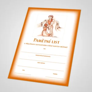 Pamětní list k vítání občánků 6