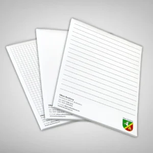 Reklamní trhací bloky s logem a firemním potiskem - nelinkovaný, linkovaný, čtverečkovaný - A4, A5, A6