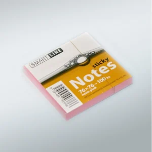 Růžový lepicí bloček - pohled zepředu