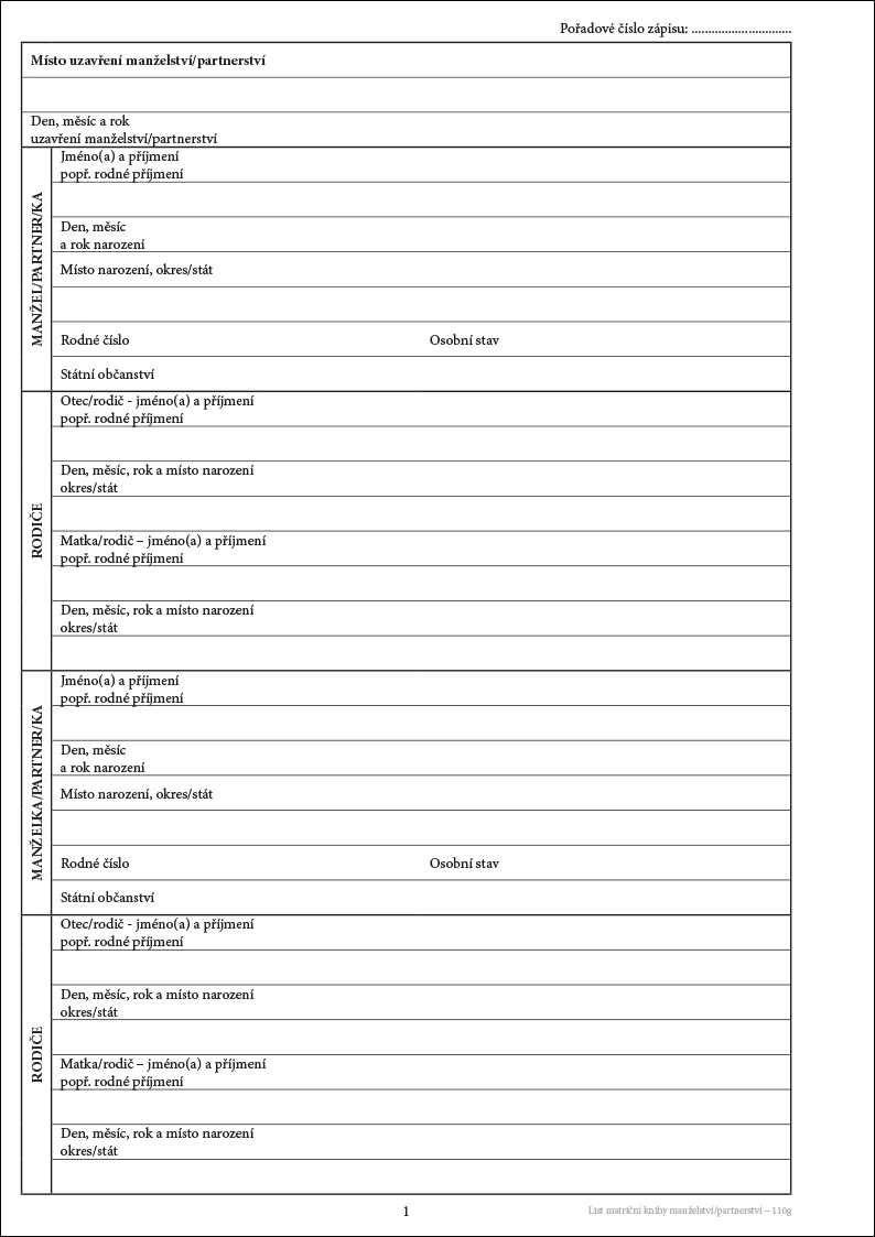 Kniha manželství (90 listů) - Obrázek 3